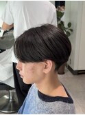 刈り上げセンターパート