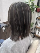 ベルヘアーデザイン 堺東(Belle hair Design)&nbsp;コントラストハイライト/外国人風/ミディアム/堺東