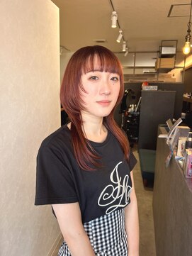 ノア(noah.) 赤いウルフカット