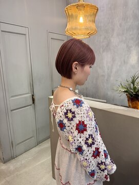 アソビ(Asobi) 【ブリーチ1回】ピンク×ショートボブ