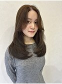 顔まわりレイヤー/顔まわりカット/レイヤースタイル/前髪