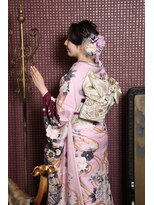 クリーム(Cream)&nbsp;成人前撮り撮影・松コース　シニヨンヘア