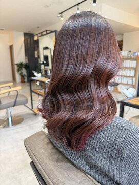 ライツ 富士店(ReiZ) 【ReiZ/富士】ピンクブラウン×インナーピンクカラー