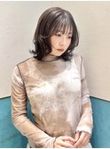 レイヤーボブ/ミルクティーベージュ/髪質改善/顔周り/立川