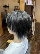 ジーワンヘアー(G1 HAIR) 【インナーカラー】 ショートウルフ×シルバーカラー