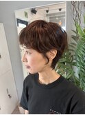 癖毛ショート/癖毛ヘアスタイル/癖毛ショートスタイル