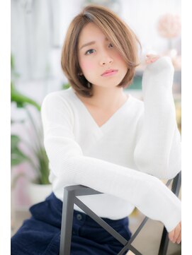 ヘアアンドビューティー ミック(Hair & Beauty miq) ナチュラルビューティ…重めショートボブb(miq阿佐ヶ谷)