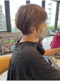 白髪染めでもできるハイライトベージュショート【白金/目黒】