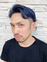 トータルビューティサロン シェリ(total beauty salon cheri) Meｎ'sフェードカット×ブルー