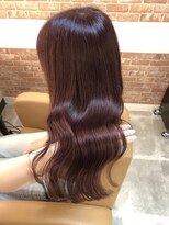 ツヤ髪チェリーレッド