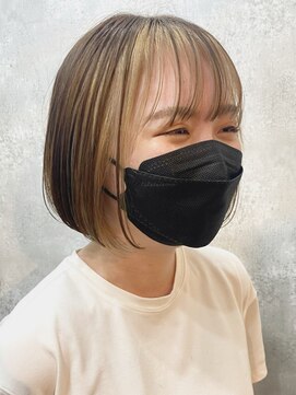 ダブル(DOUBLE) ミニボブ×フェイスフレーミング