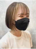 ミニボブ×フェイスフレーミング