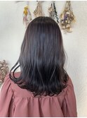 艶々アッシュブラウン