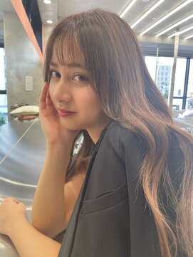 ロンドルーチェ 心斎橋(Lond luce) ダークアッシュ/ミディアムレイヤーカット［髪質改善/縮毛矯正］