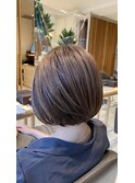 ベージュ系ボブスタイル<<CALI・田町・三田・美容室・平林>>