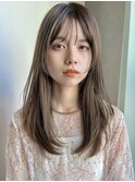似合わせカット×ミディアム×前髪カット/リタッチ/髪質改善/