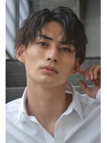 オルズ 渋谷(ALLZ)&nbsp;センターパート縦落ちツイストスパイラルパーマ波巻きパーマ