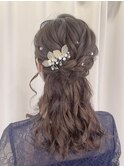 ハーフアップ/おでかけ/ランチ/ヘアセット