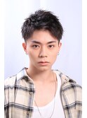 短髪 アップバング ショート 就活 刈り上げ 黒髮 清潔感 好感度