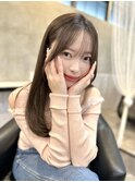 韓国風/レイヤー/小顔/前髪カット/髪質改善/グレージュ/透明感