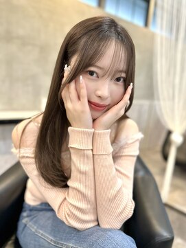 アンカーバイナチュラル(anchor by natural) 韓国風/レイヤー/小顔/前髪カット/髪質改善/グレージュ/透明感