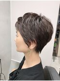 大人可愛いオフィスコンサバショートボブ2408