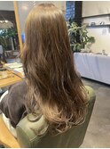 20代30代オリーブベージュ髪質改善カラー韓国ヘア透明感