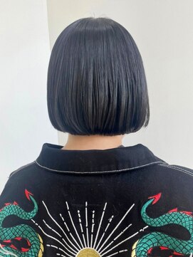 ゲーム 下北沢(GAME) ミニボブ/ショートボブ/ブルーブラック/寒色カラー/下北沢