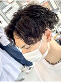 秋田ツイストスパイラルパーマツイストパーマセンターパート30代