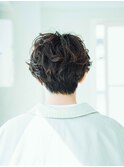 黒髪ボブルフネビージュ小顔ワンレンスペインカール