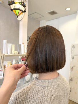 ジュエ ヘアー デザイン(Jue hair design) ワンカラーミルクティーベージュカラー