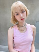 表参道 roijir × ハイトーンカラー × ボブ