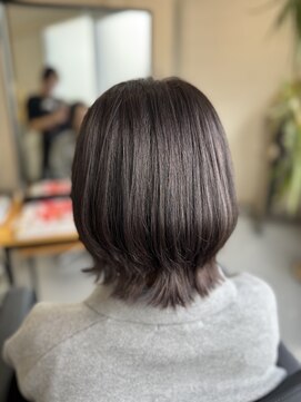 エフフォーユアヘアー 北方店(F for your hair) レイヤーカット 暗めアッシュラベンダー
