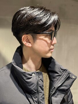 プライベートバーバー 武蔵小杉 新丸子(PRIVATE BARBER) 大人センターパートニュアンスパーマバーバー理容室