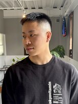 西本整髪&nbsp;スキンフェード　クロップ　アーミー