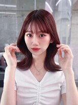 フィヴェント(Fivent)&nbsp;メルティカラー似合わせカットフェミニンロング韓国レイヤー