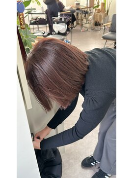 ノート(note) ☆透明感ピンクブラウン髪質改善レイヤーカットブリーチなし