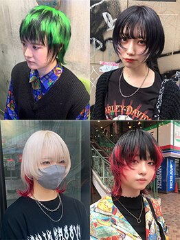 アールイーバイインク 渋谷(Re. by INK.)の写真/【ウルフカット/インナーカラー×推しカラー】トレンドにあなたの個性をプラスしたStyleを創造*[渋谷駅]