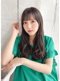 ナチュラル可愛いAラインカール