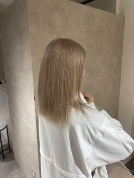 セレーネヘアー オオサカ 心斎橋店(Selene hair OSAKA) ミルクティーカラー