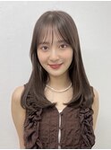 簡単スタイリング/伸ばしかけヘア/小顔ヘア/ブリーチなしカラー
