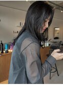 ゆるパーマ×顔まわりレイヤー