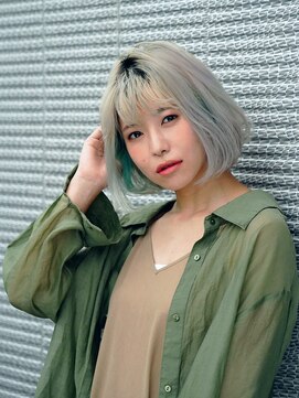 アース 溝の口店(HAIR&MAKE EARTH) ワンカールボブ[溝の口/髪質改善/縮毛矯正/白髪ぼかし]