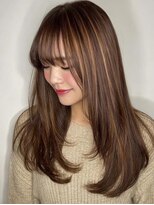 レリーオーファ 六甲(RelyOfa)&nbsp;白髪ぼかしミディアムで立体感[六甲/髪質改善/白髪ぼかし]