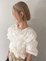 クーナバイトマト 横浜(Cuna by TOMTO)&nbsp;【MISATO】ホワイトブロンドカラー_切りっぱなしボブ