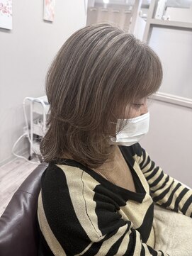 カミノワ(kaminowa) 白髪率50%おすすめヘア/神戸/三宮/脱白髪染め/白髪ぼかし/