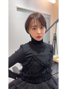 大人ショートボブ 20代30代40代ヘア 小顔 大阪クビレ茨木