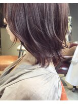 インス(ensue)&nbsp;京都◇20代30代人気◎大人レイヤーボブ→ピンクベージュ◇中島