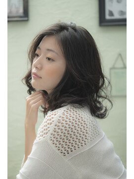 ヘアーミューズ リベロ(hair muse Livero) 【Livero】ゆるふわパーマ×黒髪 3