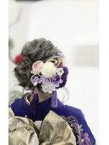 ヘアーコレクトニコ(hair collect nico)&nbsp;成人式ヘアアレンジ/ゆるふあ編みこみ